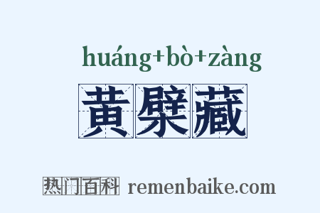 黄檗藏是什么意思的图片